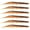 Brown, variant on THKFISH Soft Plastic Fishing Lures Plastic Worms for Fishing Lures for Bass Bellow Stick Baits Small Fishing Lures 4.33" (1/4oz) Color 6-6PCS