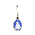 thumbnail image 1 of Snowy Owl - Bird Smart Oval Zipper Pull, 1 of 1