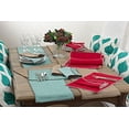 thumbnail image 2 of Fennco Styles Whip Stitched Napkins, Set of 4, 3 Colors (Aqua ), 2 of 2