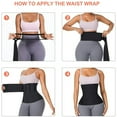 thumbnail image 7 of LEEYNEER Stomach Wraps for Belly Fat Upgraded Waist Wraps for Stomach Wrap for Plus Size Women with Loop Adjustable Body Wrap Shapewear Plus Size, 7 of 7