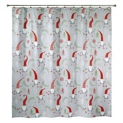 Avanti Holiday Gnome Walk Shower Curtain