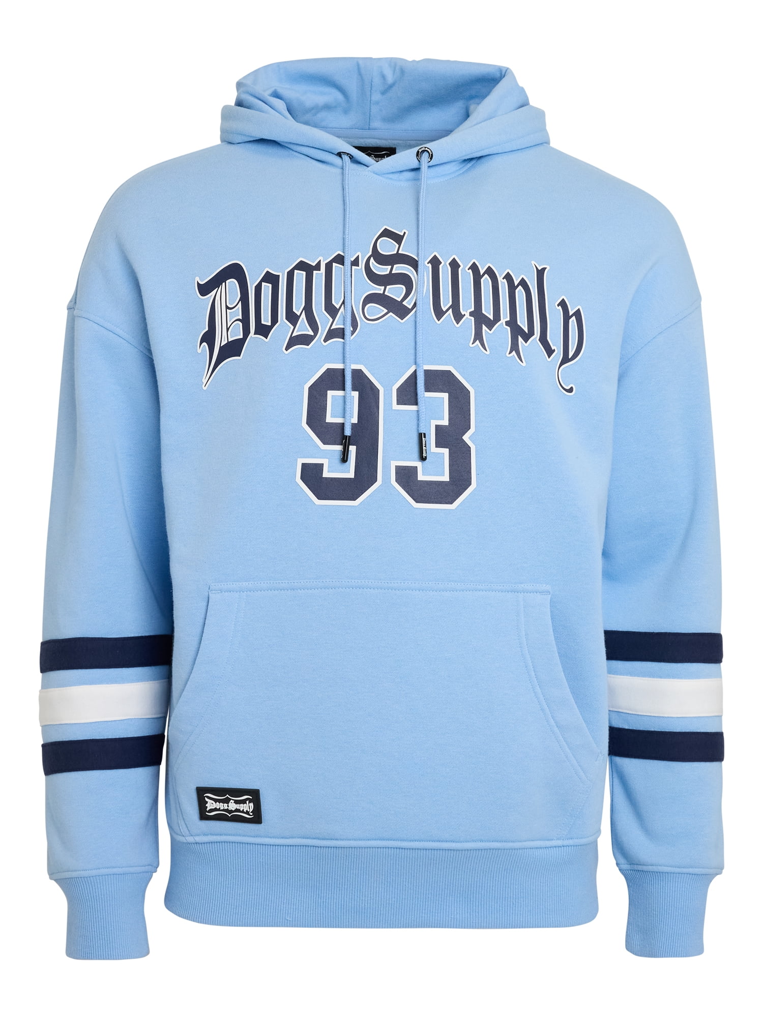 Dogg Supply by Snoop Dogg All-Gender Men's and Women's Varsity Fleece Hoodie, Sizes XS-3XL