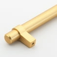 thumbnail image 2 of GlideRite 3.75 in. Center European Style Solid Steel Bar Pulls, Satin Gold, Pack of 25, 2 of 3
