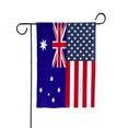 thumbnail image 2 of American Australia Flag Australian Friendship U.S.A Memorial Day Patriotic For Garden Flag, Double-Sided Decorative Outdoor Flag, Polyester Yard Flag 12 x 18 in, 2 of 5