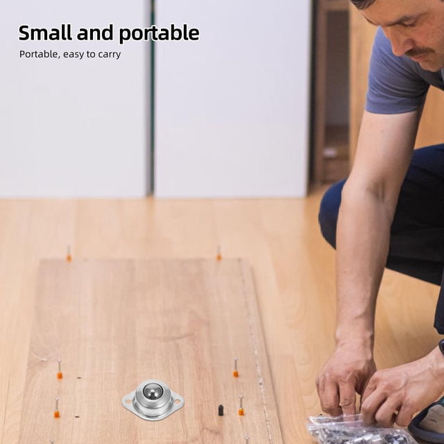 AURARMLET 8Ud Metálicas Industriales Para Muebles Con Rodamiento De Bolas Y Montaje Sencillo Plateado