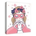 thumbnail image 2 of Creative Products Superhero Girl With Flowers 20x24 Canvas Wall Art, 2 of 5