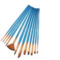 thumbnail image 1 of Juego de 12 pinceles de nailon para pintura de acuarela, herramientas de pintura (azul) TUNC Sencillez, 1 of 3