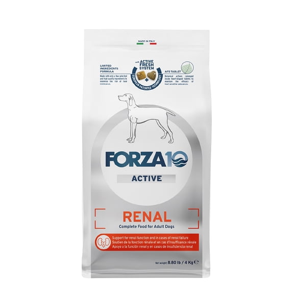 Forza10 Active Renal Dry Dog Food for Adult Dogs - 8.8 LB - Fish Flavor