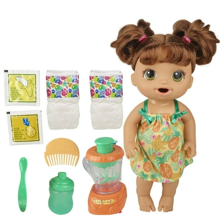 Baby Alive Magical Mixer Baby Doll Tropical Shake, Blender, Drinks, Wets, Eats,...