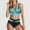 Blue, variant on Two Piece Swimsuits for Women High Waisted Bikini Bathing Suits Halter Wrap Swimsuits Printed Swimwear Tummy Control Elegant Summer Beach Vacation Poolside Lounging Sky Blue L