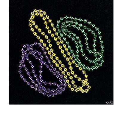 Mardi Gras Faceted Bead Necklaces