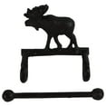 thumbnail image 2 of Metal Wall Mount Moose TP Toilet Paper Tissue Roll Holder Cabin/Lodge Bath Decor, 2 of 3