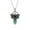 Aventurine Chain, variant on Retro Personalized Natural Stone Crystal Hexagon Prism Pendant Necklace