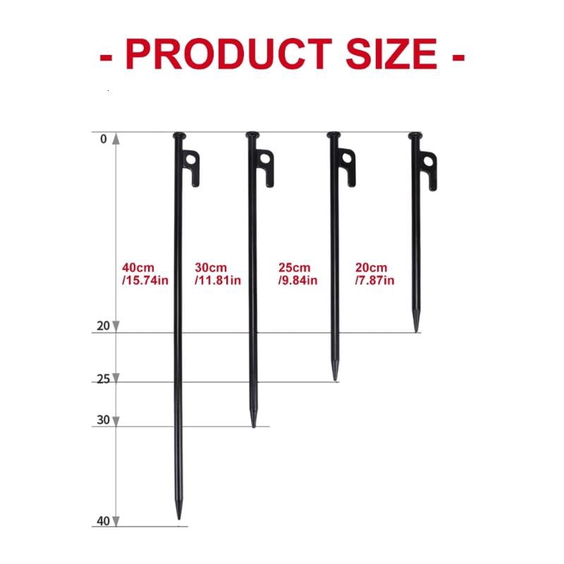 CEORPER Outdoor Travel Camping Tarps Stakes Ground Stakes Organizers Tent Pegs