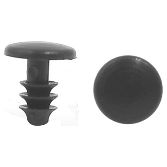 Unique Bargains 100Pcs 5mm Hole Dia Plastic Rivets Fastener Clips Black for Car Auto Fender