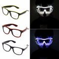 thumbnail image 2 of Yeacher YJ001 LED Glasses 10 Colors Optional Light Up El Wire Neon Rave Glasses Twinkle, 2 of 8