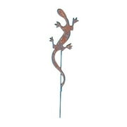 Village Wrought Iron RGS-39 Salamander - Rusted Garden Stake