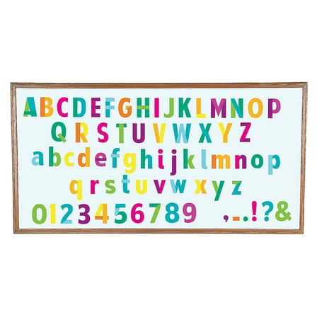 Bright Classroom Bulletin Board Letters - Educational - 228 Pieces