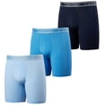 thumbnail image 2 of Calvin Klein Men's Boxer Brief 3 Pack (Navy/Blue/Light Blue, Large), 2 of 5