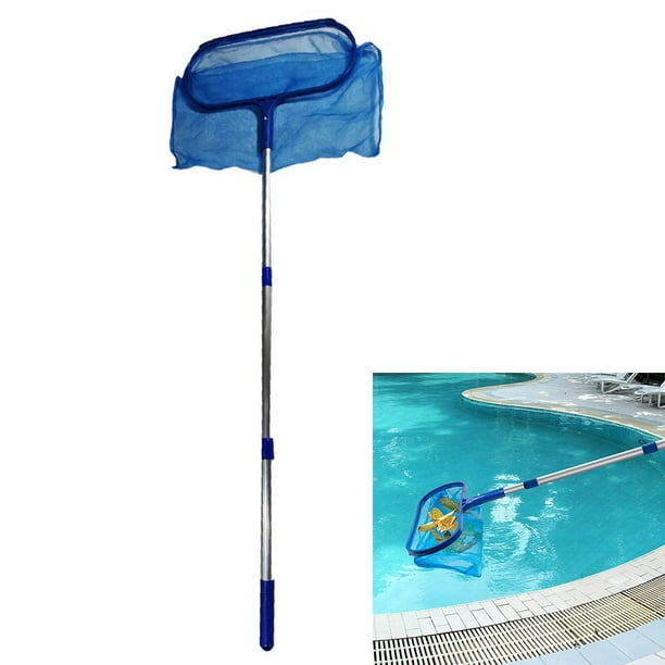 Swimming Pool Skimmer Net with Adjustable Telescopic Pole Deep Bag Net
