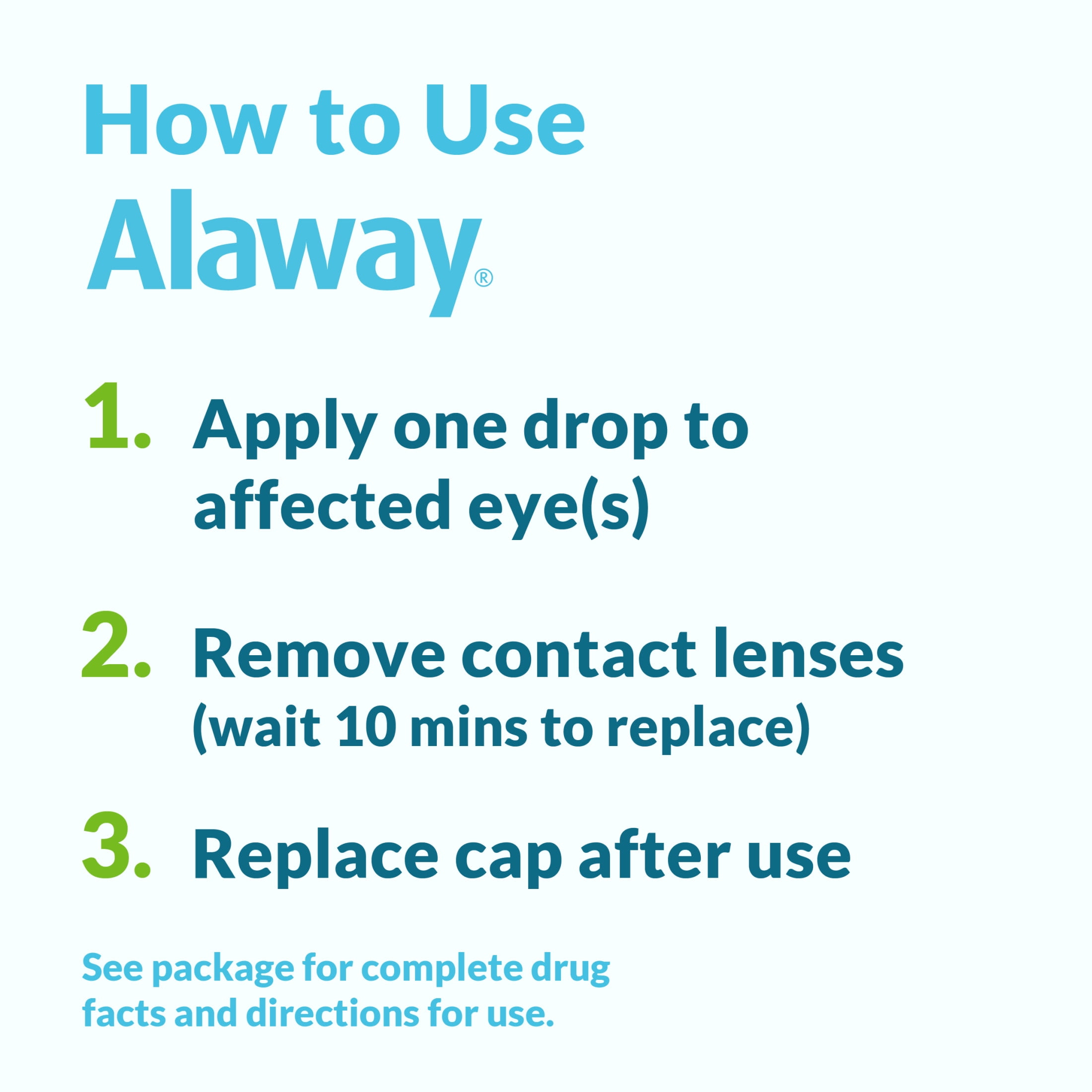 Alaway Allergy Eye Drops for Dry Itchy Eyes with Antihistamine that Works in Minutes, 0.34 fl oz