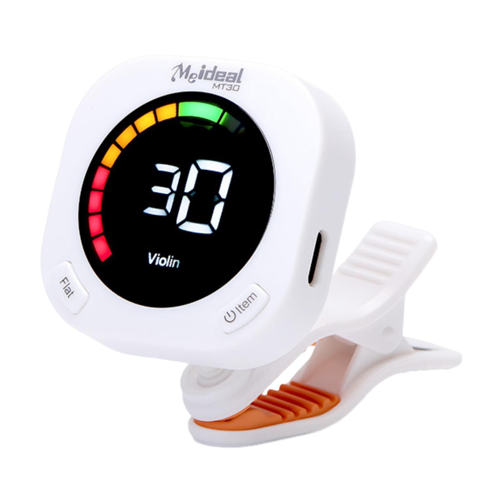 Guitar Tuner Clip on Display Screen Rotating Function USB Rechargeable for Musicians and Beginners