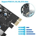 thumbnail image 3 of USB PCIE Card 18W Power Delivery, PCI Express 3 Port (Type C, 2 X Type A) PCIe USB 3.0 Fast Charging Card Expansion Card, 3 of 5
