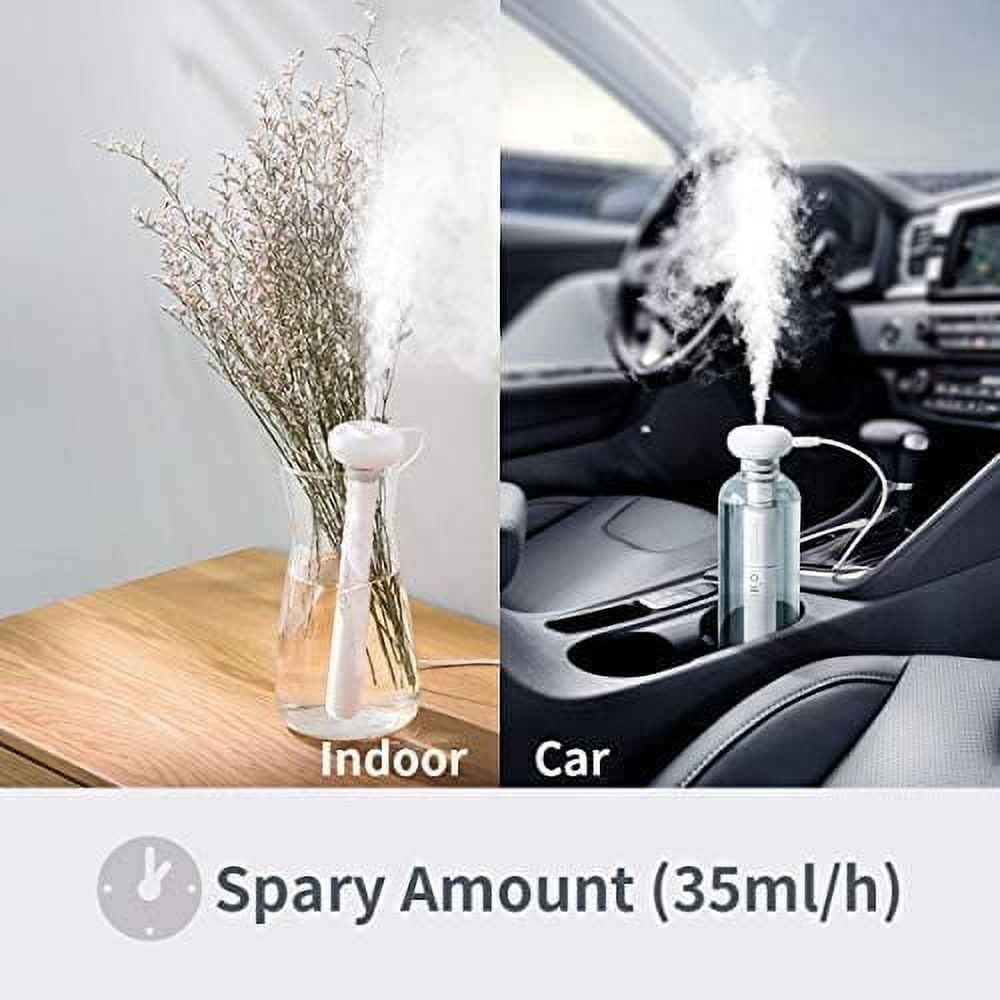 RAPOBRIX Mini Personal Humidifier for Car/Bedroom - Portable Ultrasonic Cool Mist Quiet with Container Diversity for Plant/Office