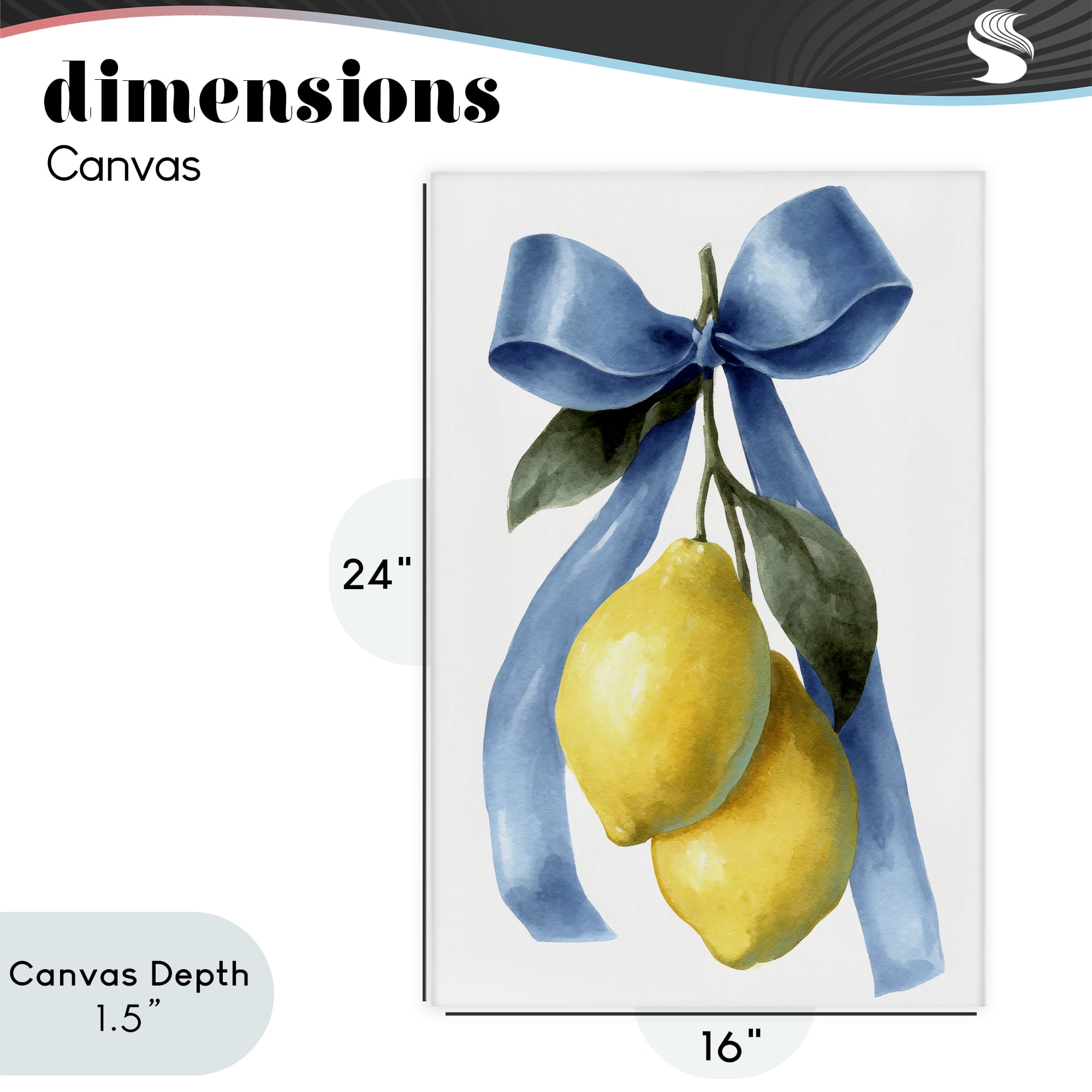 Stupell Industries Sweet & Sour Lemons Canvas Wall Art, design by Petal Prints Design