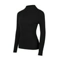 thumbnail image 6 of Lightweight Ribbed Mock Turtleneck for Women-Slim Fit, 6 of 6