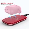 thumbnail image 6 of Airpods Silicone Case fur Ball for Airpods 2nd, Tekcoo Protective Portable Silicone Cover Skin for Airpods 2 [Front LED Visible] Accessories w/ Golden Keychain - Baby Pink, 6 of 7