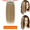 thumbnail image 4 of SEGO Thick Clip in Mini Human Hair Extensions for Women Adding Hair Volume Seamless Short Straight Clip in Human Hair Pad Hairpieces Topper for Thinning Hair, 4 of 8