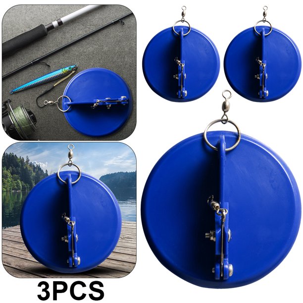 Trolling Dipsy Diver Ángulo Ajustable Dipsey Disk Troller Barco Pesca () Azul