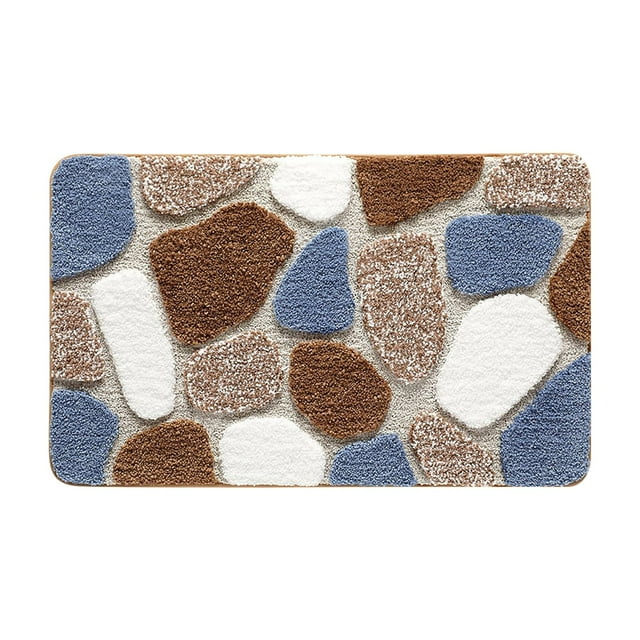 Tapis d'Entrée pour la Maison – Tapis Extérieur Imitation avec Non-Confort et Bord Décoratif