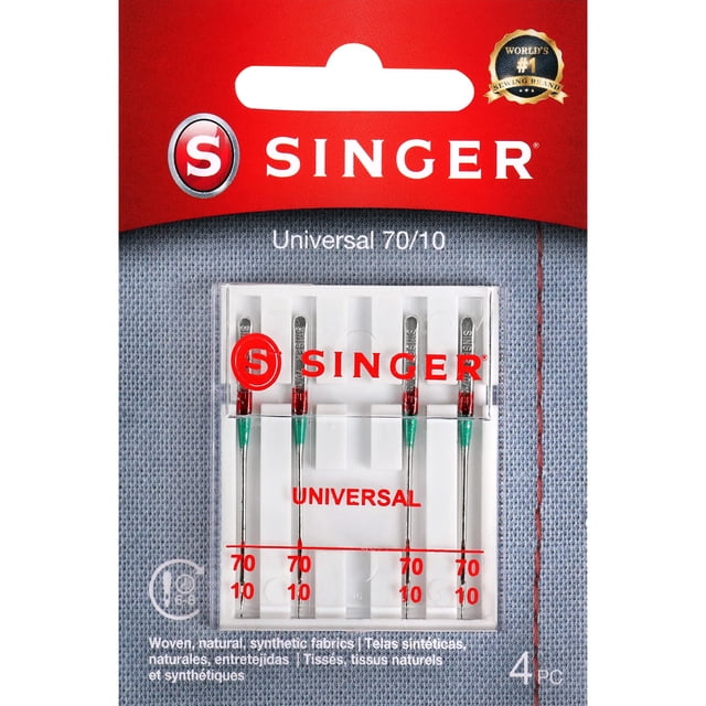 Agujas para Máquina de Coser SINGER Universal Talla 70/10 Paquete de 5
