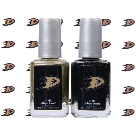 Anaheim Ducks 2-Pack Nail Polish with Nail Decal - No Size