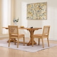 thumbnail image 5 of Jopath Rattan Dining Chairs Set of 2, Cane Upholstered Kitchen Side Chair with Natural Hardwood Frame for Kitchen Restaurant Tan, 5 of 9