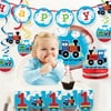 All Aboard Train 1st Birthday Party Decorations Kit