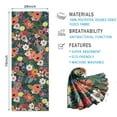 thumbnail image 2 of Pioneer Flower Floral Print Pattern Hot Yoga Mat Towel Non Slip for Hot Yoga - Quick-Drying Yoga Mat Cover with 4 Corner Pockets with Travel Bag - Hot Yoga Towel Non Slip 70"x26", 2 of 6