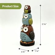 Abble 18 Stacking Owls Sculpture Garden Statue