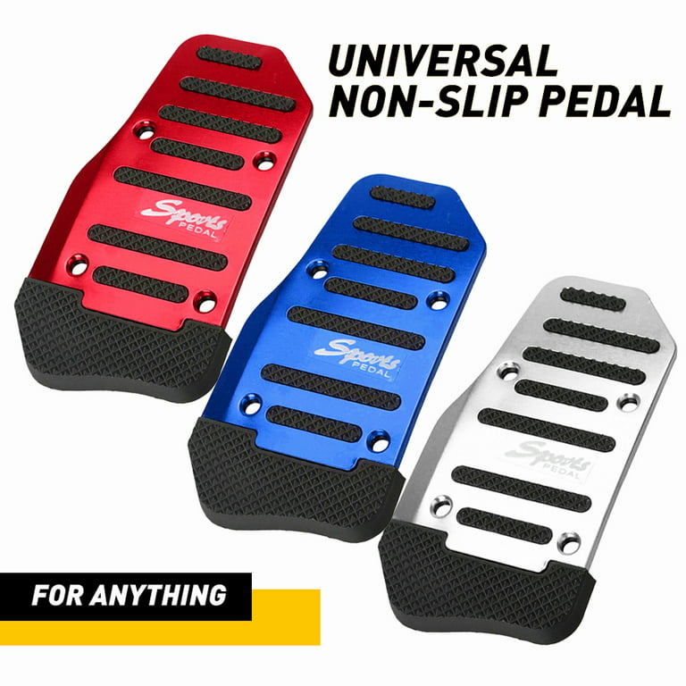 Gas Pedal and Brake Pedals Cover Aluminum Performance Foot Pedal Pads Auto  Brake Pedal Pad Kit