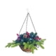 thumbnail image 1 of Decoración al aire libre, cesta colgante de Navidad artificial, decoración de cesta colgante, cesta colgante de Navidad artificial, acabado de lujo, 1 of 8