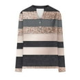 thumbnail image 7 of Long Sleeve Shirts for Women Casual V Neck Fall Tops Dressy Spring Work Blouses Clothes Khaki L, 7 of 7