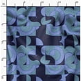 thumbnail image 2 of Soimoi Cotton Poplin Blue Fabric By the Yard - 42 Inch Wide - African Tribal Material - Artistic and Modern Patterns for Various Uses Printed Fabric, 2 of 6