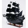 thumbnail image 4 of Black Pearl Pirate Ship Large With Table Top Display Case Model Display, 4 of 5