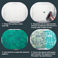 thumbnail image 4 of 5x7 and 8x10inch Gel Plate, Waterproof and Washable Gel Printing Plate with Rubber, Suitable for Card Making, Arts, 4 of 6