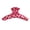D, variant on Fashionable Leopard Print Half Moon Hair Clip Nonslip Acrylic Hair Grip