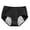 Black, variant on Mid-Waist Menstrual Underwear for Women, Plus Size Period Panties with Extended Leak-Proof Lining, Breathable Cotton Hygiene Briefs for Heavy Flow Black L