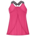 thumbnail image 6 of CYRBOKO Women's Backless Tank Tops, Sleeveless V-Neck Vacation Casual Spaghetti strap top Pink Size S, 6 of 8