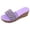 B-Purple, variant on Platform Wedge Sandals for Women Open Toe Espadrilles Slip on High Wedges Slides Summer Vacation Shoes with Arch Support Size 9.5 Green